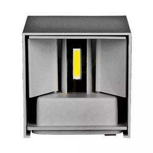 V-TAC 5W väggmonterad vägglampa Top Down Justerbar Grå Square IP65 Bridgelux VT-759-G 3000K 700lm small 3
