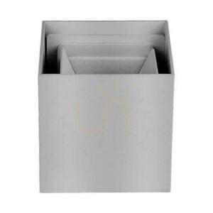 V-TAC fasadarmatur upp ner 5W LED 700lm 4000K IP65 grå kvadratisk justerbar VT-759-G small 5