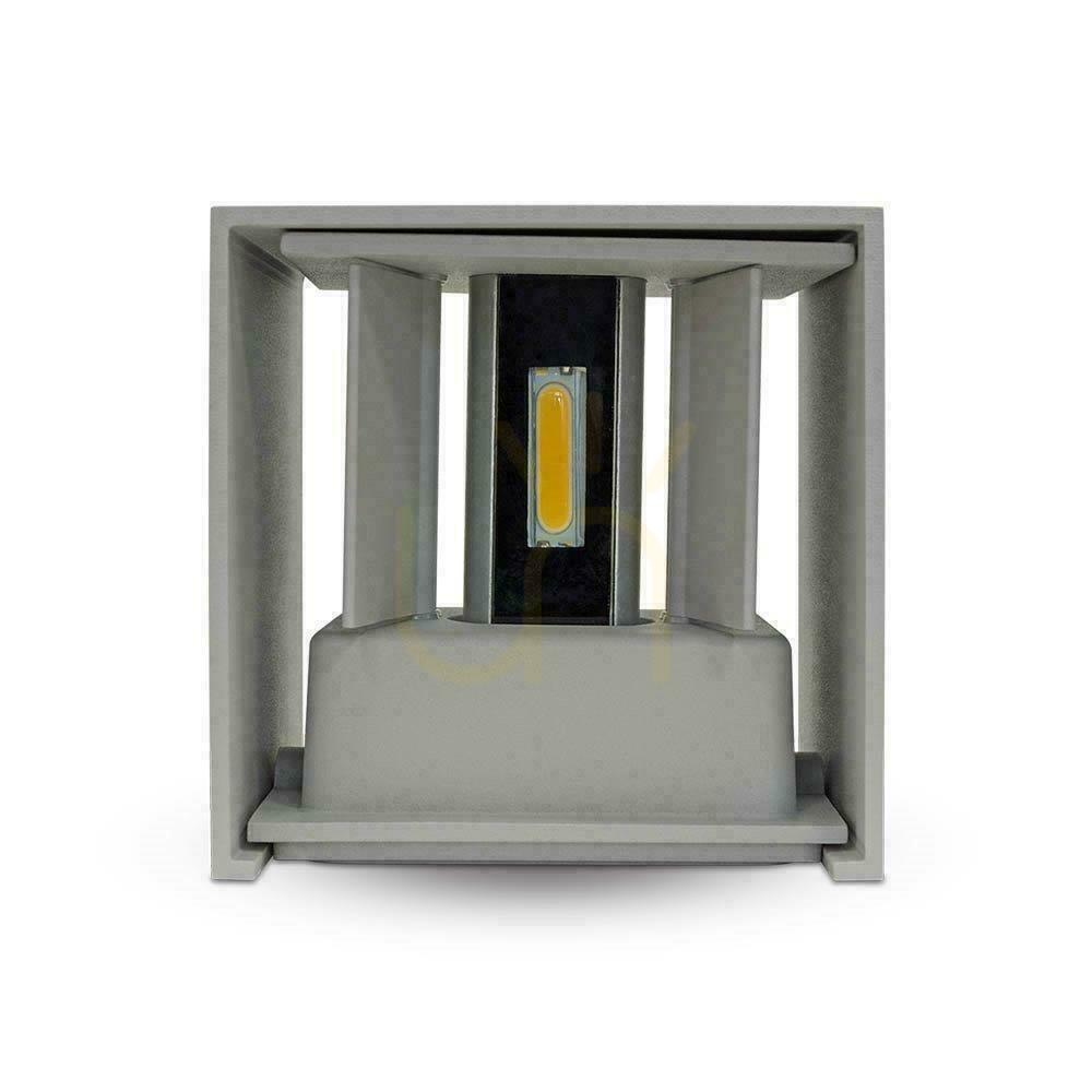 Förhandsvisning V-TAC 11W LED Top Down Adjustable Chip BRIDGELUX Grey Square IP65 VT-759-12-G 3000K 1360lm Väggarmatur. V-TAC 11W LED Top Down Adjustable Chip BRIDGELUX Grey Square IP65 VT-759-12-G 3000K 1360lm Väggarmatur.