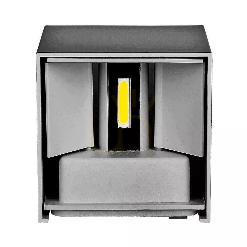 Display V-TAC 11W LED Top Down Adjustable Chip BRIDGELUX Grey Square IP65 VT-759-12-G 3000K 1360lm Väggarmatur. V-TAC 11W LED Top Down Adjustable Chip BRIDGELUX Grey Square IP65 VT-759-12-G 3000K 1360lm Väggarmatur.