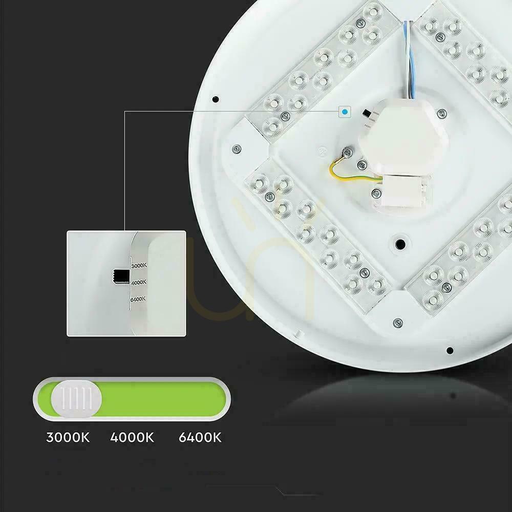 Display Plafond V-TAC 12W Stars Färgbyte CCT fi.255 VT-8412-S-N 3000K-6400K 1200lm Plafond V-TAC 12W Stars Färgbyte CCT fi.255 VT-8412-S-N 3000K-6400K 1200lm