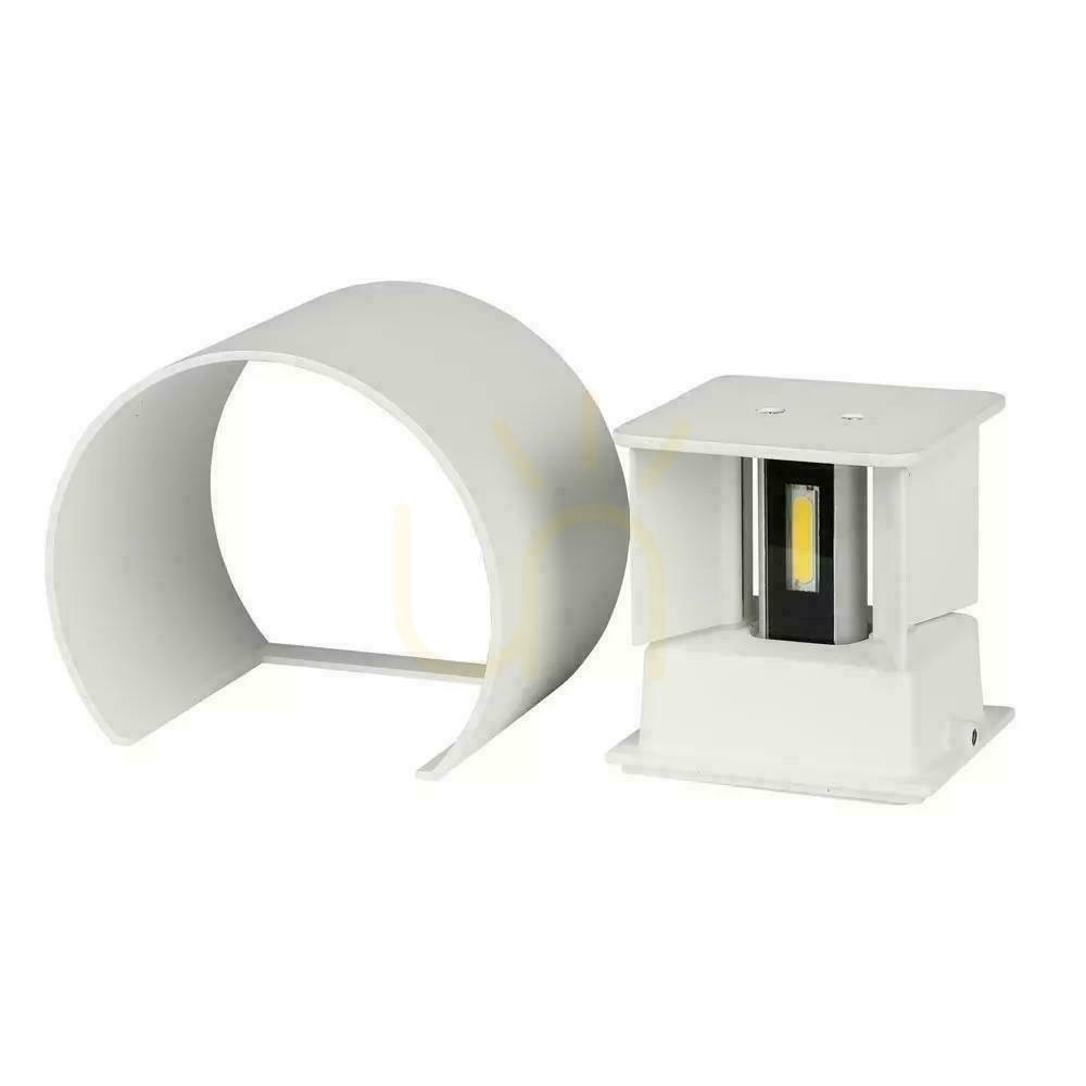 Kontrollera Väggmonterad 5W V-TAC Upptill Nedtill Justerbar Vit Rund IP65 Bridgelux VT-756 4000K 700lm Väggmonterad 5W V-TAC Upptill Nedtill Justerbar Vit Rund IP65 Bridgelux VT-756 4000K 700lm