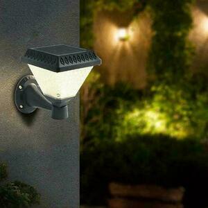 V-TAC Solar Garden Vägglampa med fjärrkontroll 3in1 IP44 Svart Square VT-972 3000K-4000K-6400K 75 3 års garanti small 4