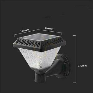 V-TAC Solar Garden Vägglampa med fjärrkontroll 3in1 IP44 Svart Square VT-972 3000K-4000K-6400K 75 3 års garanti small 5