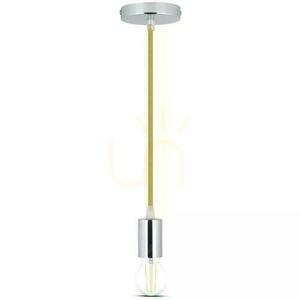 V-TAC Pendelarmatur Krom Metall Beige Wire VT-7338-BE 5 års garanti small 2
