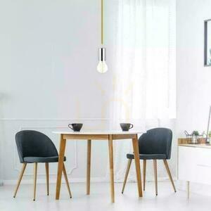 V-TAC Pendelarmatur Krom Metall Beige Wire VT-7338-BE 5 års garanti small 3