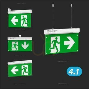 Emergency 3-timmars V-TAC 4-i-1 pilotstyrd VT-995 6000K 100lm evakueringsarmatur 3 års garanti small 10