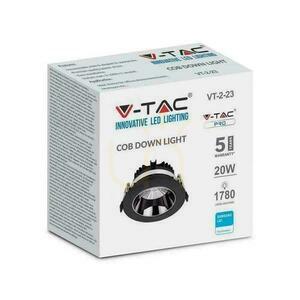 Downlight V-TAC SAMSUNG CHIP 20W Svart Tilt VT-2-13 6400K 1780lm 5 års garanti small 4