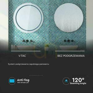 V-TAC Mirror 25W LED Anty Pair Round 60cm IP44 In Touch CCT Color 3in1 VT-8602 3W1 85lm small 1