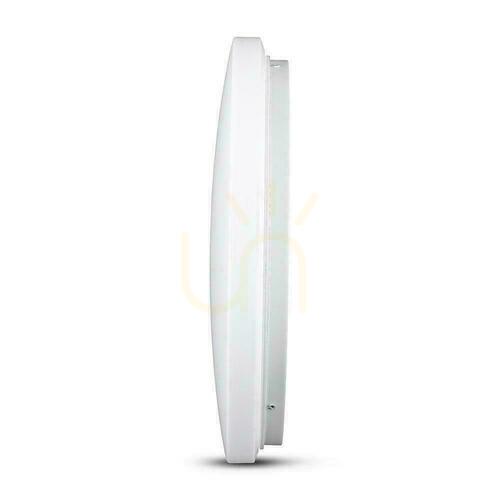 Kontrollera Plafond V-TAC 12W Milky CCT Färgförändring fi.255 VT-8412 3000K-6400K 1200lm