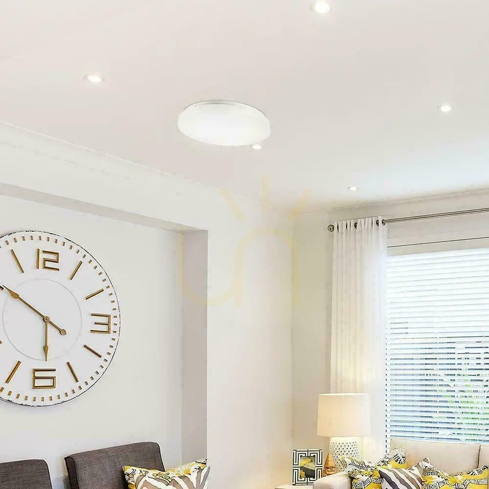Kontrollera Plafond V-TAC 24W Milky CCT Färgförändring fi.350 VT-8424 3000K-6400K 2600lm Plafond V-TAC 24W Milky CCT Färgförändring fi.350 VT-8424 3000K-6400K 2600lm