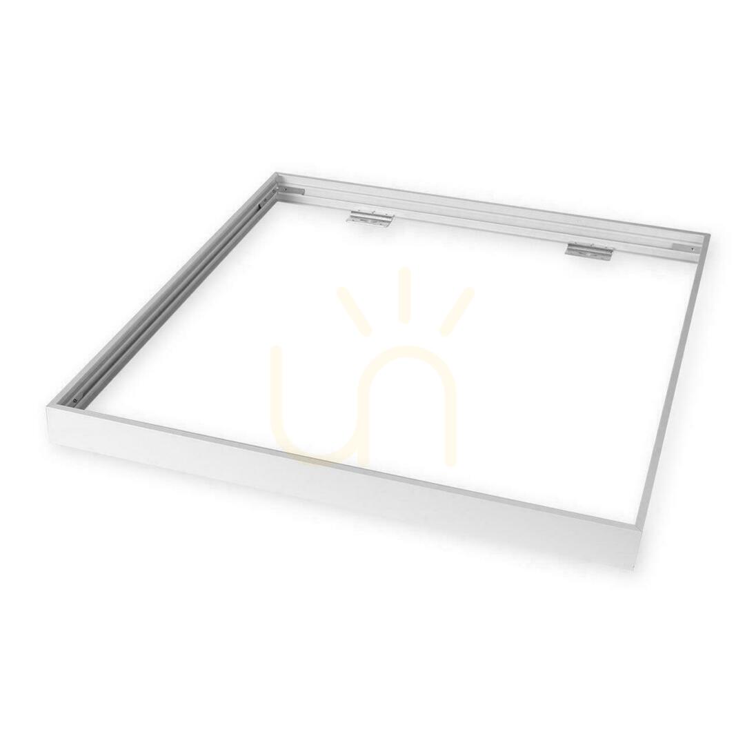 Utsikt Vikbar aluminiumram för LED-paneler 600X600 vit utan synliga skruvar V-TAC 5 års garanti Vikbar aluminiumram för LED-paneler 600X600 vit utan synliga skruvar V-TAC 5 års garanti