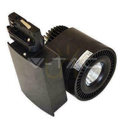 Utsikt LED-armatur V-TAC Rail System 3F 33W 25st COB CRI95+ Svart VT-4535 6000K 1800lm LED-armatur V-TAC Rail System 3F 33W 25st COB CRI95+ Svart VT-4535 6000K 1800lm