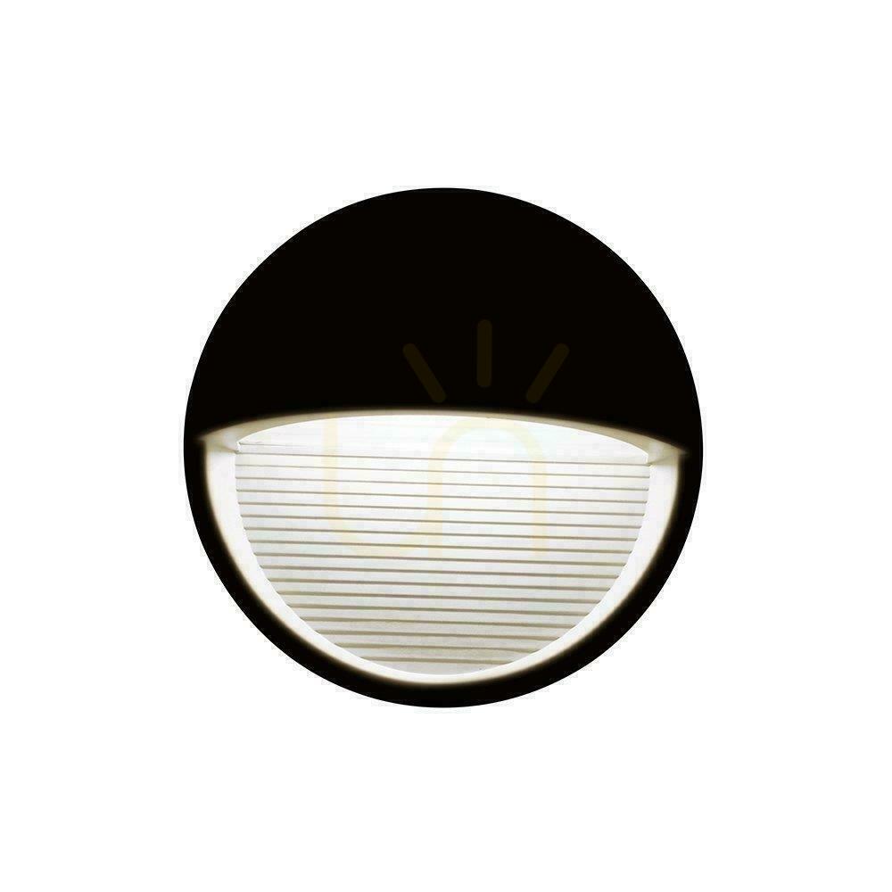 Utsikt Väggmonterad 3W LED V-TAC Svart Cirkulär 230V IP65 VT-1182-B 4000K 210lm Väggmontering. Väggmonterad 3W LED V-TAC Svart Cirkulär 230V IP65 VT-1182-B 4000K 210lm Väggmontering.