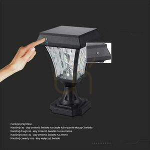 V-TAC 2W LED Solar Garden Pole IP44 25cm VT-983 3000K-4500K-6000K 110lm 3 års garanti small 2