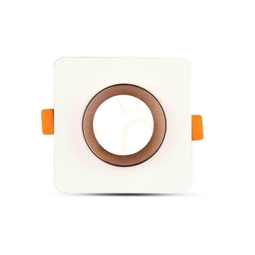 Förhandsvisning V-TAC GIPS BETON GU10 Kvadratiskt infällt nät Vit/Rosa guld VT-862-MRW 5 års garanti V-TAC GIPS BETON GU10 Kvadratiskt infällt nät Vit/Rosa guld VT-862-MRW 5 års garanti