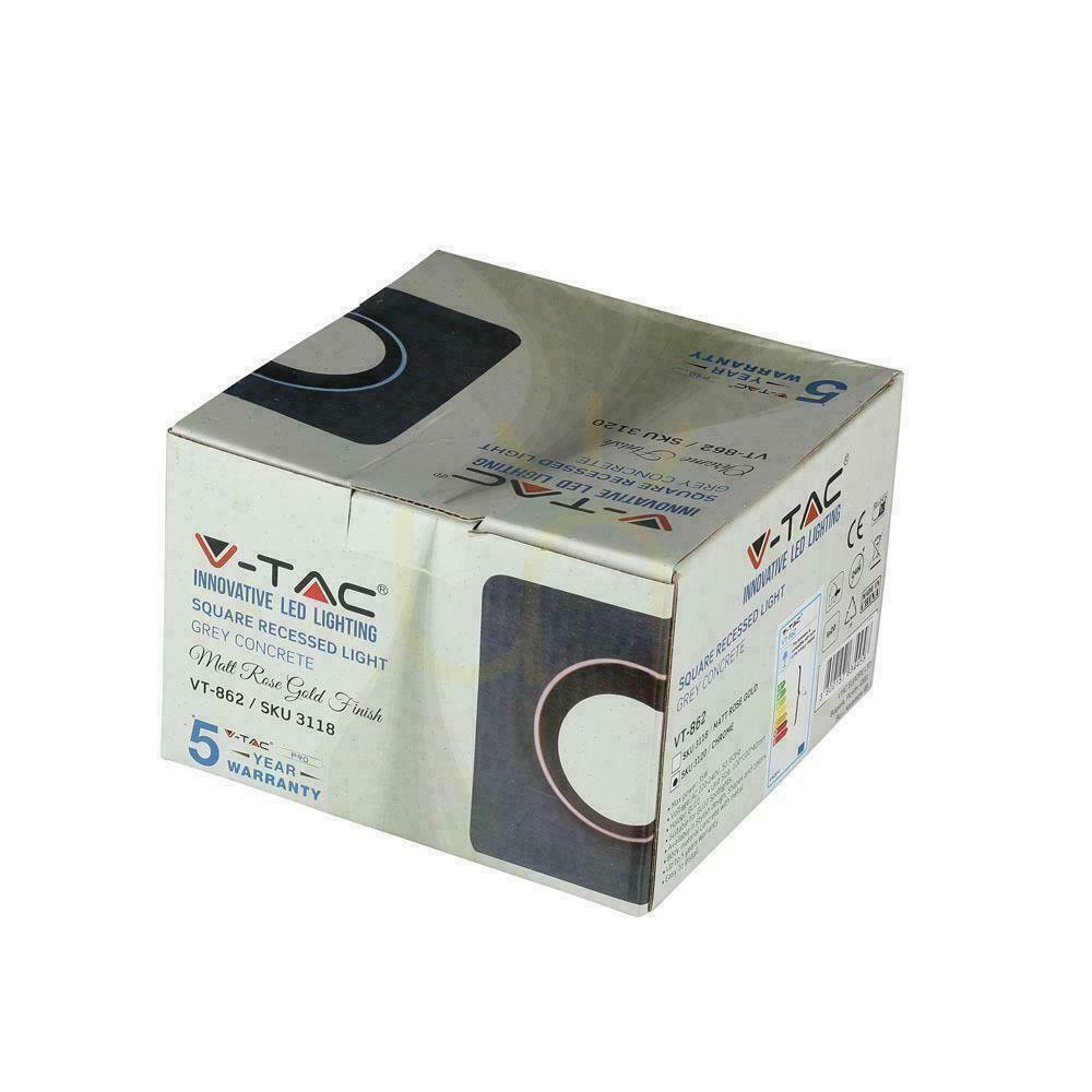 Visa Mesh V-TAC GIPS BETON GU10 Square Infälld grå/krom VT-862-CHG 5 års garanti Mesh V-TAC GIPS BETON GU10 Square Infälld grå/krom VT-862-CHG 5 års garanti