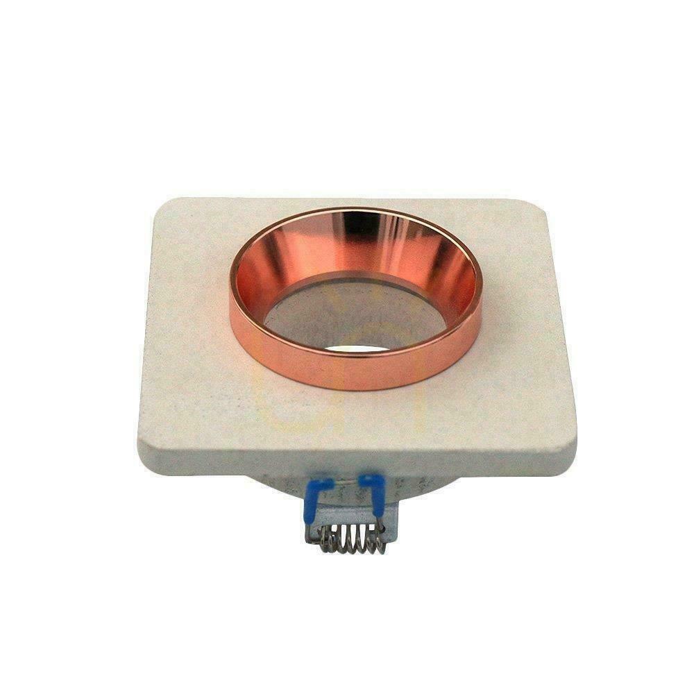 Utsikt V-TAC GIPS BETON GU10 Kvadratiskt infällt nät vit/rosa guld VT-862-MRR 5 års garanti V-TAC GIPS BETON GU10 Kvadratiskt infällt nät vit/rosa guld VT-862-MRR 5 års garanti