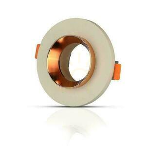 V-TAC GIPS BETON GU10 Runt infällt nät Vit/Rosa guld VT-862-MRC 5 års garanti small 0