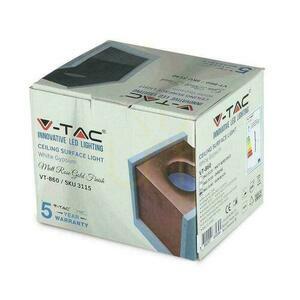V-TAC GIPS BETON GU10 Utanpåliggande fyrkant Vit/Svart VT-860-GB 5 års garanti small 3