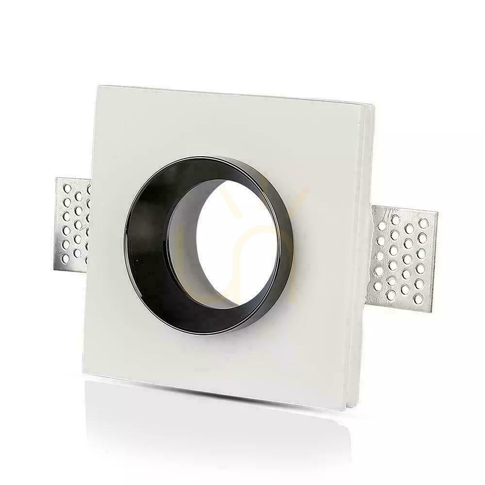 Kontrollera Mesh V-TAC GIPS GU10 Square Infälld G-K Vit+Krom VT-866-CSQ 5 års garanti Mesh V-TAC GIPS GU10 Square Infälld G-K Vit+Krom VT-866-CSQ 5 års garanti