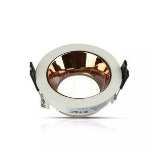 V-TAC GU10 Infälld Mesh Vit/Guld Mässing Rund VT-872-WR 3 års garanti small 2