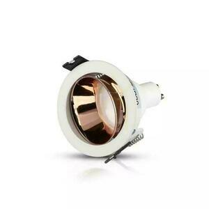 V-TAC GU10 Infälld Mesh Vit/Guld Mässing Rund VT-872-WR 3 års garanti small 3