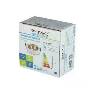 V-TAC GU10 Infälld Mesh Vit/Guld Mässing Rund VT-872-WR 3 års garanti small 4