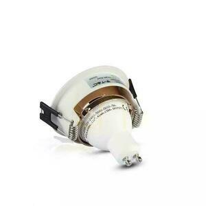 V-TAC GU10 Infälld Mesh Vit/Guld Mässing Rund VT-872-WR 3 års garanti small 5