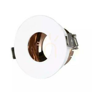 V-TAC GU10 Infälld Mesh Vit/Rosa Guld Rund VT-873-WR 3 års garanti small 1