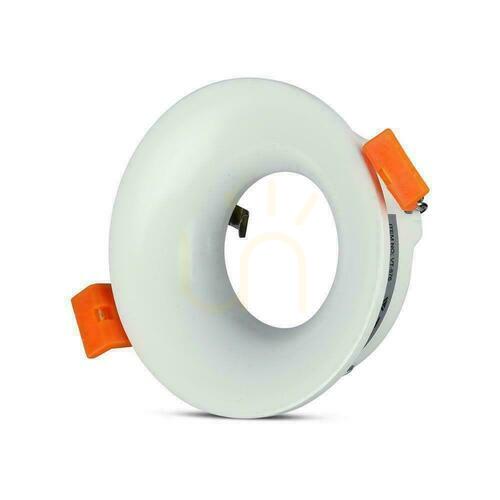 Kontrollera Infälld infattning V-TAC VT-876 GU10 vit rund Ø8,5 cm urtag 75 mm