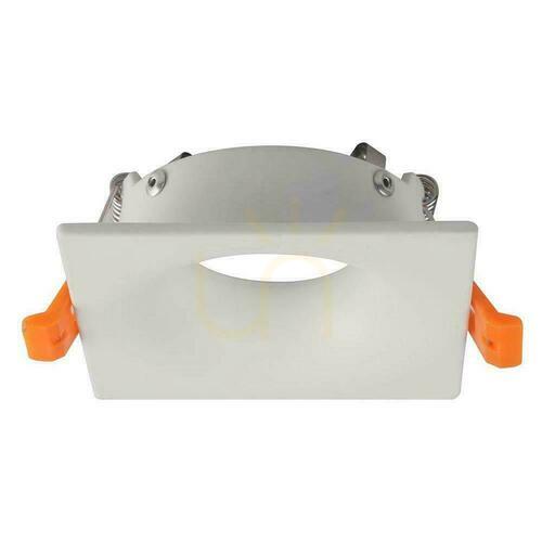 Kontrollera V-TAC GU10 infälld kvadratisk vit armatur VT-876-SQ