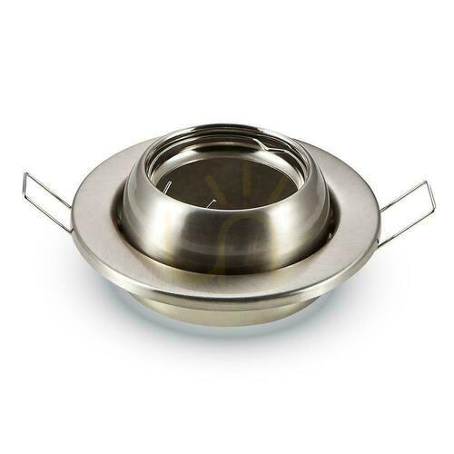 Kontrollera Mesh V-TAC GU10 Rund Justerbar vinkel Satin VT-780-SN