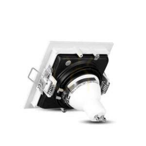 V-TAC Aluminium Ögle GU10 Fyrkant Vit/Svart VT-781SQ-WH small 5