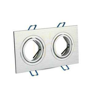 V-TAC Gjuten aluminium Mesh 2xGU10 Square Borstad aluminium VT-783SQ-AB 1 V-TAC Gjuten aluminium Mesh 2xGU10 Square Borstad aluminium VT-783SQ-AB small 1