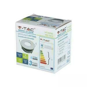 Mesh V-TAC Aluminiumgjutning Förseglad med glas IP54 GU10 Rund fi84 Vit VT-787RD-WH small 3