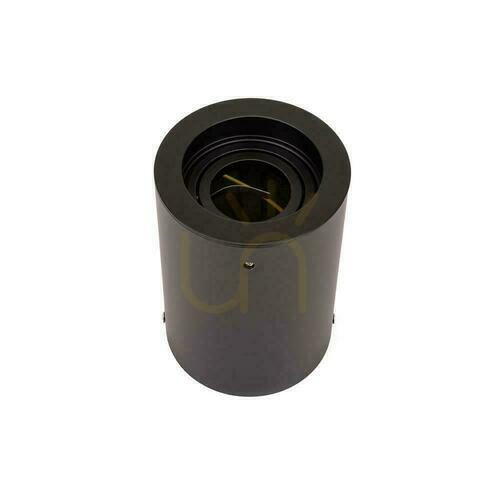 Kontrollera V-TAC VT-796-B GU10 utanpåliggande taklampa, svart aluminiumcylinder 142 × 100 mm