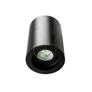 V-TAC VT-796-B GU10 utanpåliggande taklampa, svart aluminiumcylinder 142 × 100 mm small 2