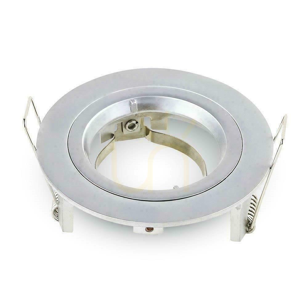 Kontrollera Eyelet V-TAC Aluminium Gjuten GU10 Rund Silvergrå VT-774-MG Eyelet V-TAC Aluminium Gjuten GU10 Rund Silvergrå VT-774-MG