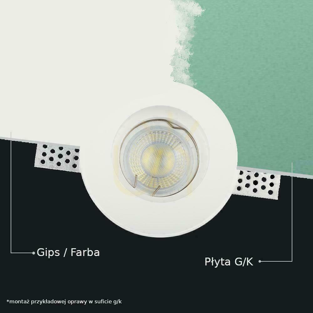 Utsikt Mesh V-TAC GIPS GU10 infälld fyrkant 100x100x30 vit VT-765 Mesh V-TAC GIPS GU10 infälld fyrkant 100x100x30 vit VT-765