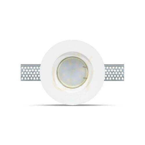 Kontrollera Mesh V-TAC GIPS GU10 Infälld Rund Fi.100 Vit VT-771