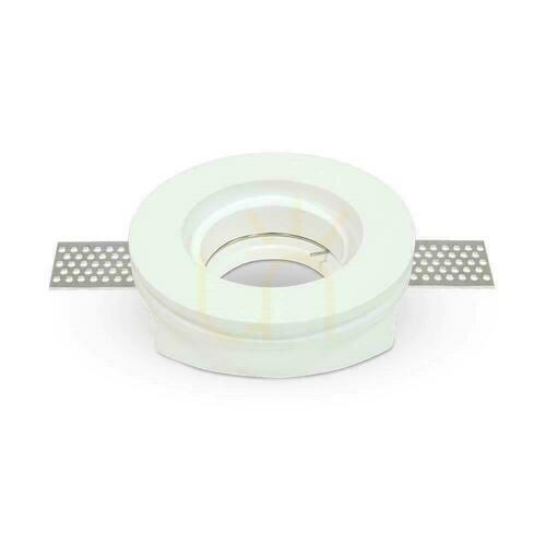 Kontrollera Mesh V-TAC GIPS GU10 Infälld Rund Fi.100 Vit VT-771