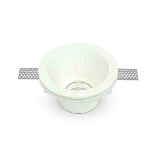Kontrollera V-TAC VT-773 infälld GU10-armatur i gips, vit, Ø13,2 cm
