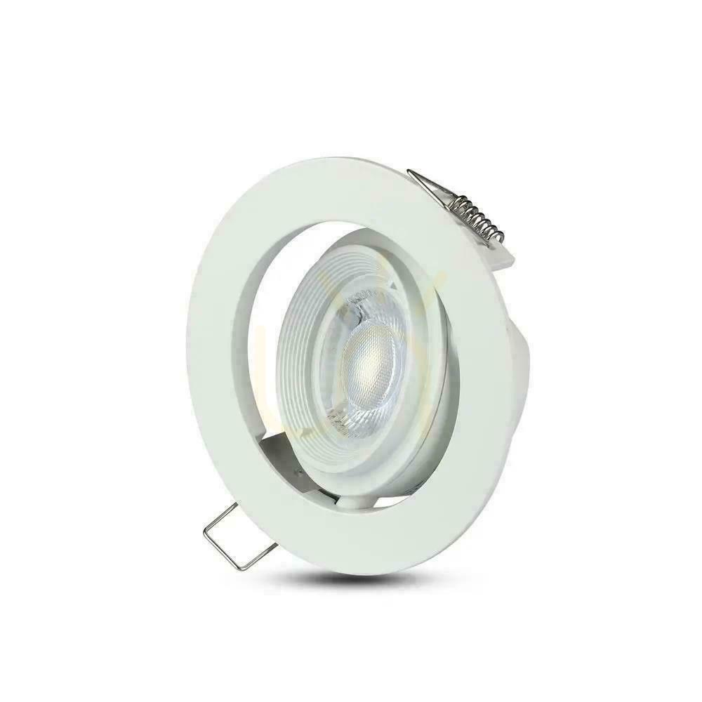 Förhandsvisning V-TAC GU10 rörlig nät snigel med svängbart nät vit VT-700W V-TAC GU10 rörlig nät snigel med svängbart nät vit VT-700W