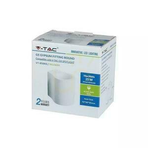 GIPS rund vägglampa G9 vit V-TAC VT-858RD. small 3