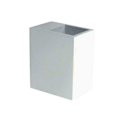 Kontrollera Vägglampa Square GIPS G9 Vit V-TAC VT-858SQ 3 års garanti.