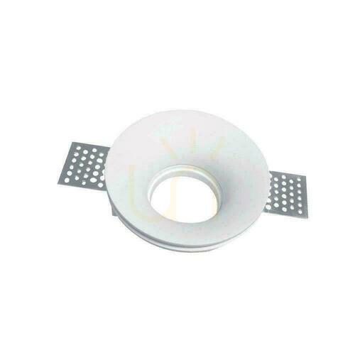 Kontrollera V-TAC GIPS GU10 infälld rund mesh vit Fi.103 V-TAC VT-859RD
