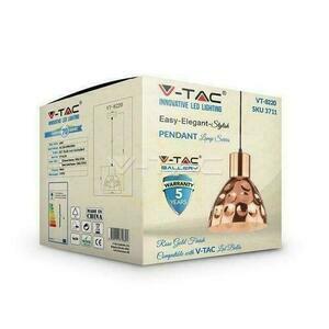 V-TAC pendelarmatur rosa guld fi220 VT-8220 5 års garanti small 1