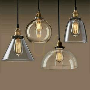 V-TAC LOFT Pendelarmatur Vintage Transparent Glas fi180 VT-7185 5 års garanti small 2