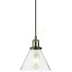 V-TAC LOFT Pendelarmatur Vintage Transparent Glas fi180 VT-7185 5 års garanti small 0